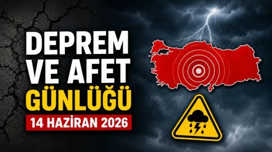 14 Haziran Deprem ve Afet Günlüğü: Nurdağı’nda 4.6’lık Deprem, Ankara'da sel