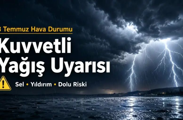 8 Temmuz Çarşamba Hava Durumu: Doğu’da Kuvvetli Yağış, Güneyde Sıcak Hava