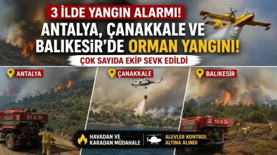Antalya, Çanakkale ve Balıkesir’de Yangın Alarmı: Son Durum Ne?