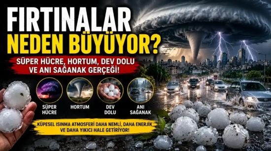 Aşırı Hava Afetleri: Süper Hücre, Hortum, Dev Dolu ve Ani Sağanaklar Neden Artıyor?