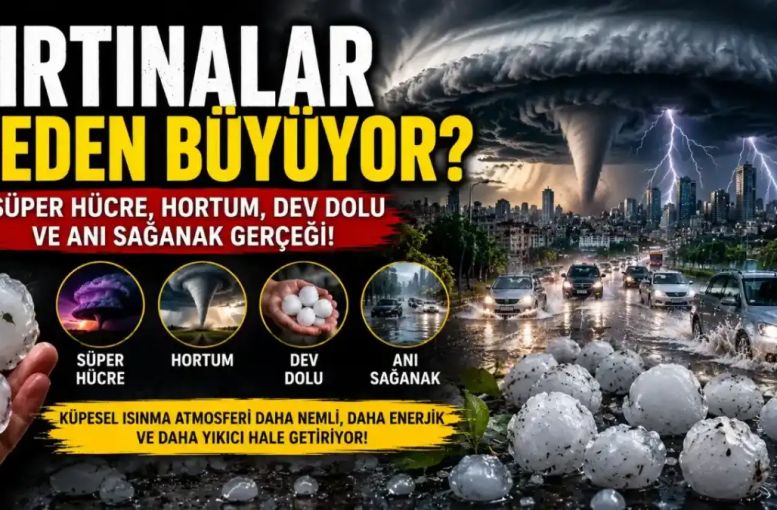Aşırı Hava Afetleri: Süper Hücre, Hortum, Dev Dolu ve Ani Sağanaklar Neden Artıyor?