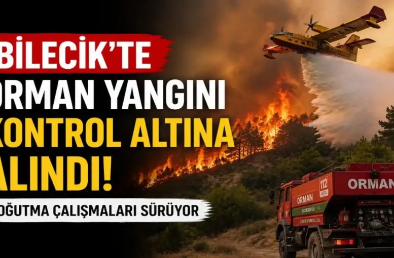 Bilecik Orman Yangını Kontrol Altına Alındı: Gölpazarı’nda Soğutma Çalışmaları Sürüyor