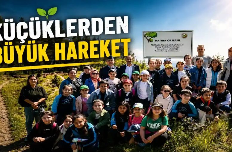 Bursa'da Öğrenciler Harçlıklarını Biriktirdi, Yanan Orman İçin 5 Bin Fidan Dikti
