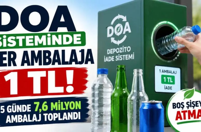 Doa Depozito Sistemi 81 İlde Başladı: Hangi Şişeler Kabul Ediliyor, Vatandaş Ne Kadar Kazanıyor?