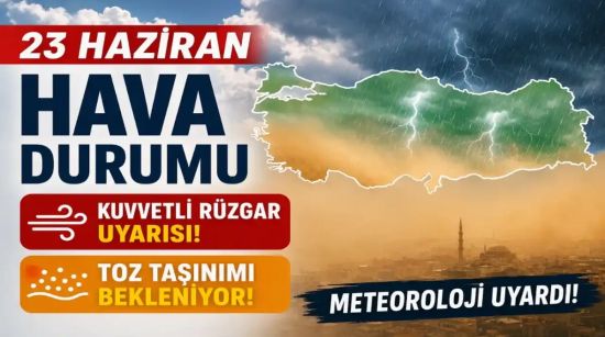 Hava durumunda kritik uyarı: Rüzgar 70 kilometreye kadar çıkacak