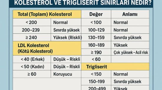 Kolesterol ve Trigliserit Sınırları Nedir, Kaç Olmalı?