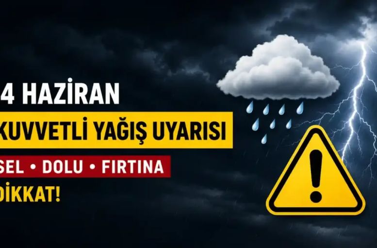 Sağanak, Dolu ve Heyelan Riski: 14 Haziran İçin Kritik Hava Uyarısı