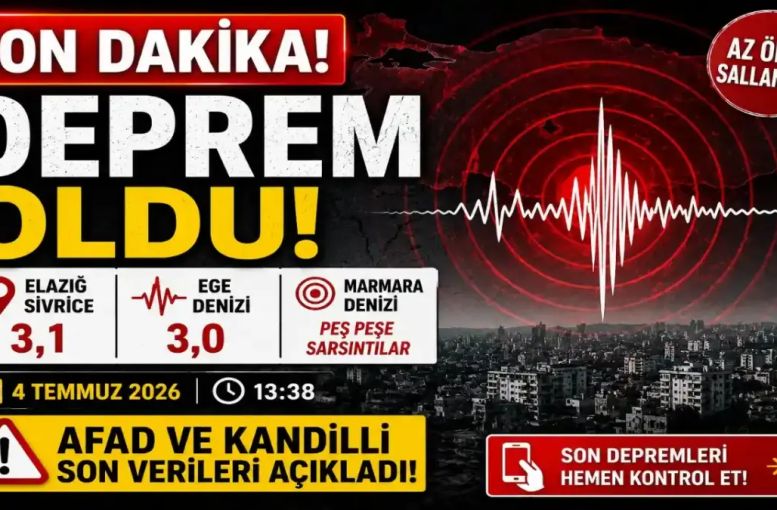 Son Dakika Deprem Haberleri: Elazığ Ve Ege Sallandı, Marmara’da Peş Peşe Sarsıntı