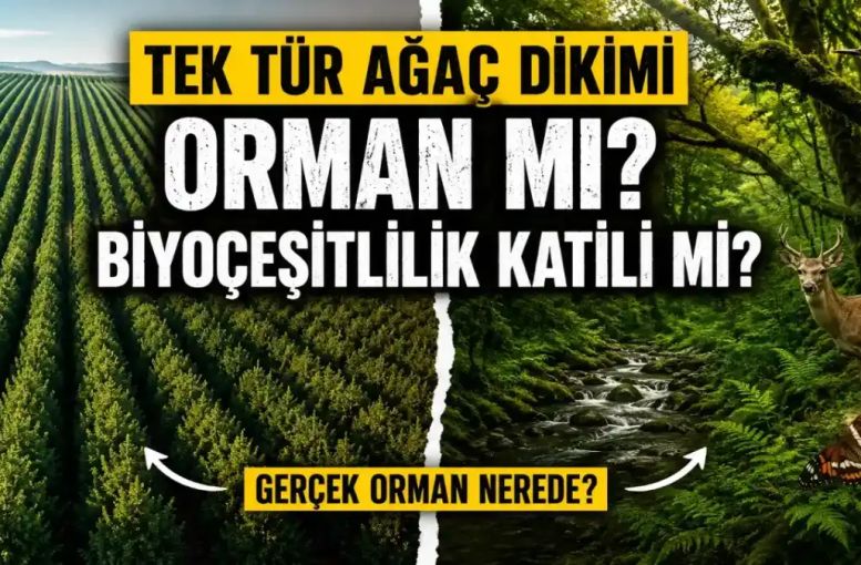 Tek Tür Ağaç Dikimi: Endüstriyel Ağaç Tarlaları Gerçek Bir Orman Ekosistemi mi, Yoksa Biyoçeşitlilik Katili mi?