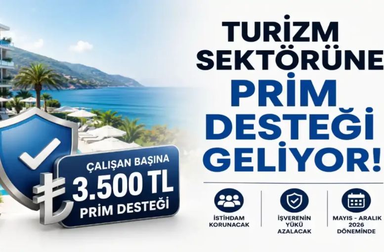 Turizm Sektörüne Çalışan Başına 3 Bin 500 Tl Prim Desteği Geliyor