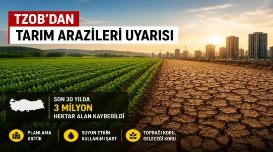 TZOB’dan Kritik Toprak Uyarısı: Türkiye’nin Tarım Alanı 24 Milyon Hektara Geriledi