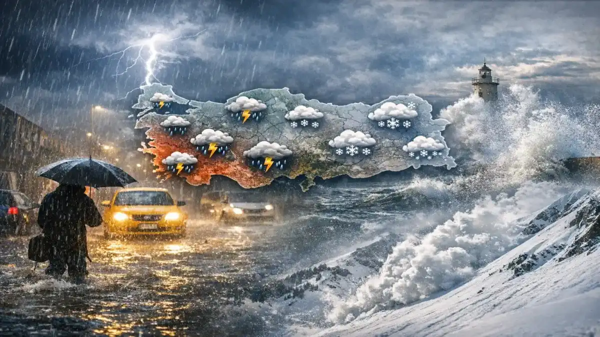 19 Mart Perşembe Hava Durumu: Kuvvetli Yağış ve Fırtına Alarmı