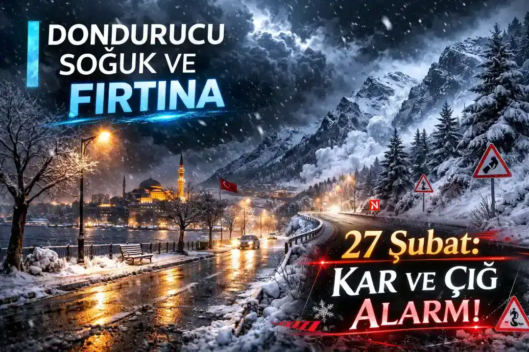 27 Şubat Cuma Hava Durumu: Kar ve Fırtına Alarmı! MGM Uyardı