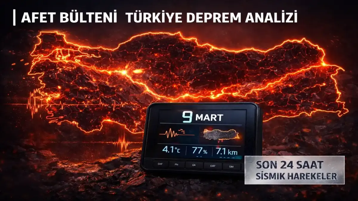 9 Mart 2026 Son Depremler ve Afet Bülteni: Ege ve Akdeniz Analizi