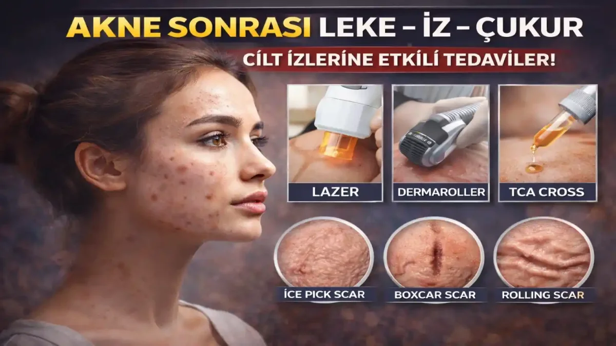 Akne Çukurları (Scar) Tedavisi: Ice Pick, Boxcar ve Rolling Scar