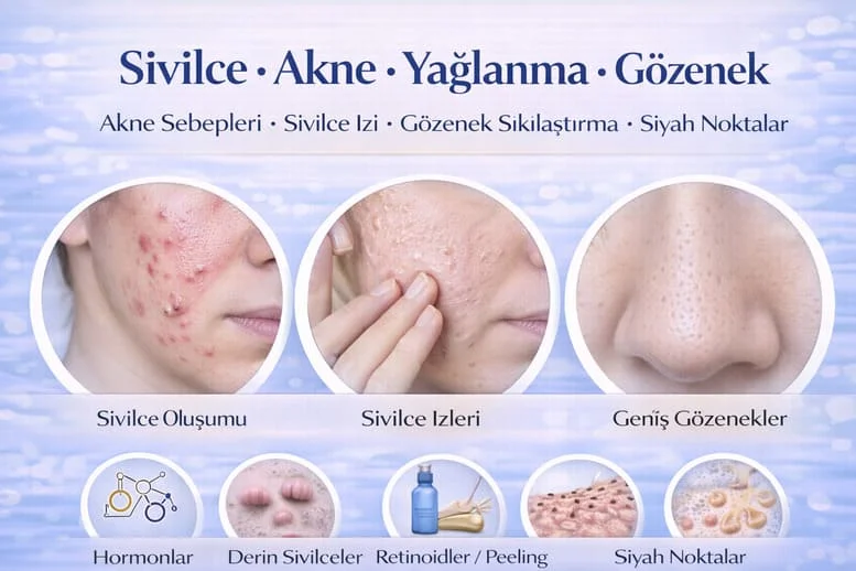 Akne Neden Olur, Derin Sivilceler Nasıl Tedavi Edilir, Sivilce İzi ve Gözenek Problemlerinin Bilimsel Rehberi