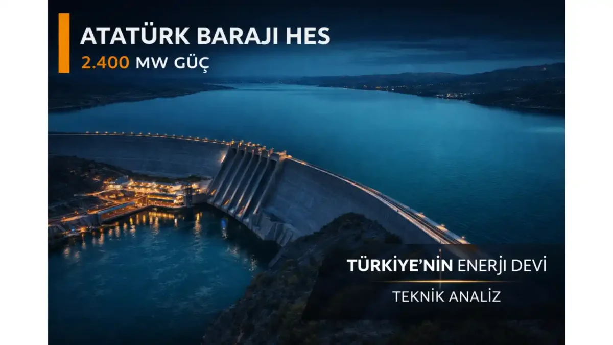 Atatürk Barajı HES: Türkiye'nin Enerji Devinin Teknik Analizi
