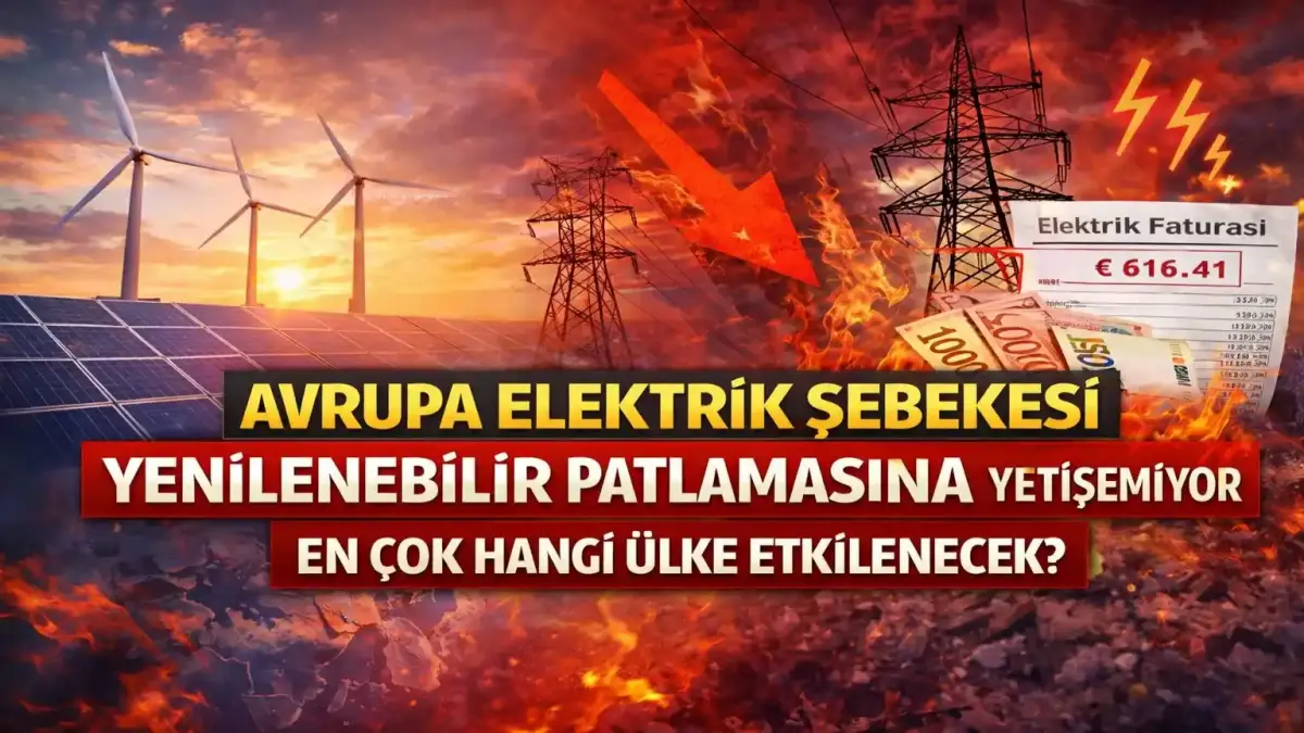 Avrupa Elektrik Şebekesi Alarm Veriyor: Yenilenebilir Enerji Darboğaza Takıldı
