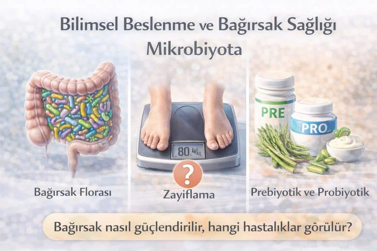 Bağırsak Florası Nasıl Güçlendirilir? Mikrobiyota, Zayıflama ve Probiyotiklerin Rolü