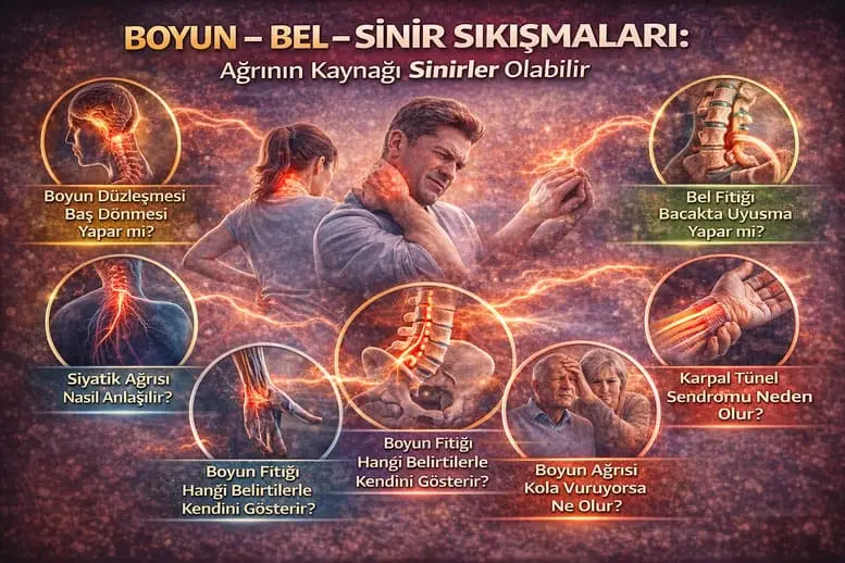 Bel Fıtığı, Boyun Fıtığı, Karpal Tünel: Sinir Kaynaklı Ağrılar Nasıl Anlaşılır?