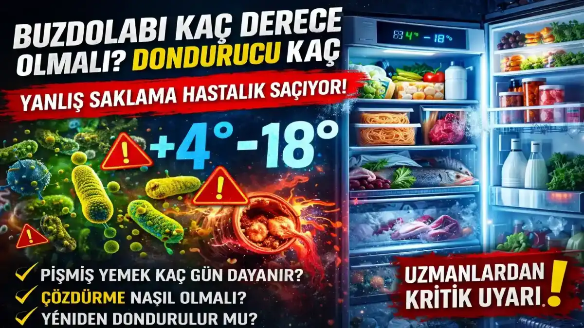 Buzdolabı ve Dondurucuda Doğru Saklama Rehberi: Gıdalar Kaç Derecede, Ne Kadar Süre Dayanır?