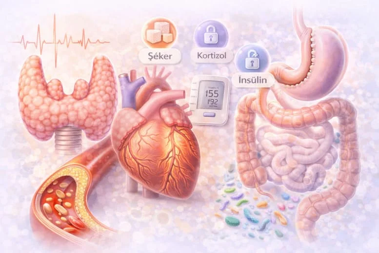 Çarpıntıdan Damar Sertliğine: Hormon–Kalp–Bağırsak İlişkisi