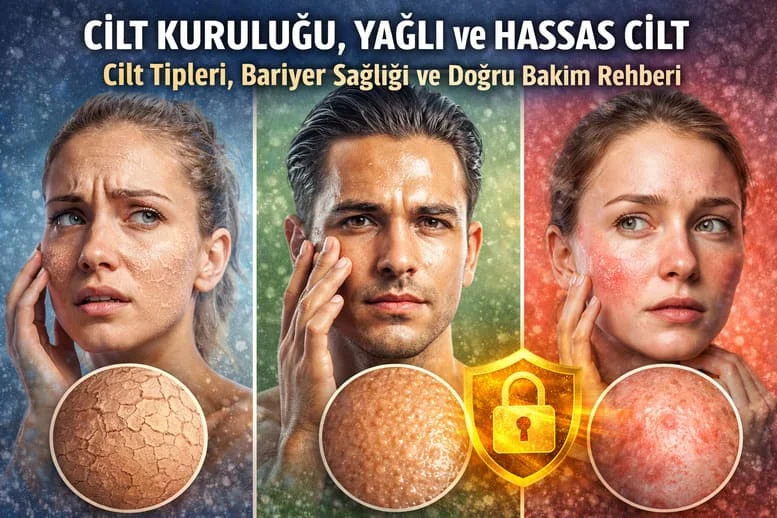 Cilt Kuruluğu, Yağlı ve Hassas Cilt: Cilt Tipleri, Bariyer Sağlığı ve Doğru Bakım Rehberi