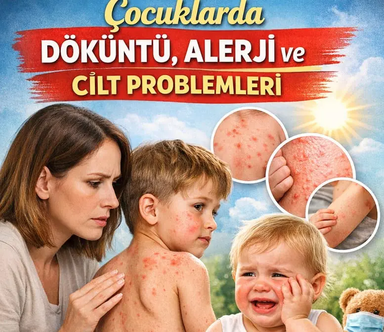 Çocuklarda Döküntü, Alerji ve Cilt Problemleri: En Sık Görülen Nedenler ve Belirtiler