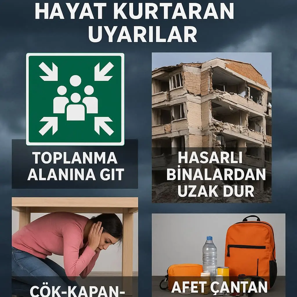 Deprem Sonrası Artçılara Karşı Hayat Kurtaran Uyarılar