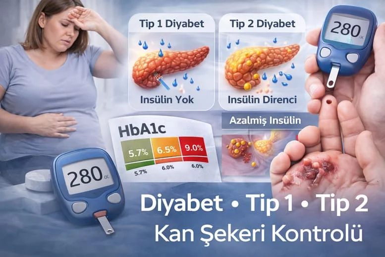 Diyabet Gerçeği: Tip 1, Tip 2 ve Kan Şekeri Kontrolünde Kritik Eşikler