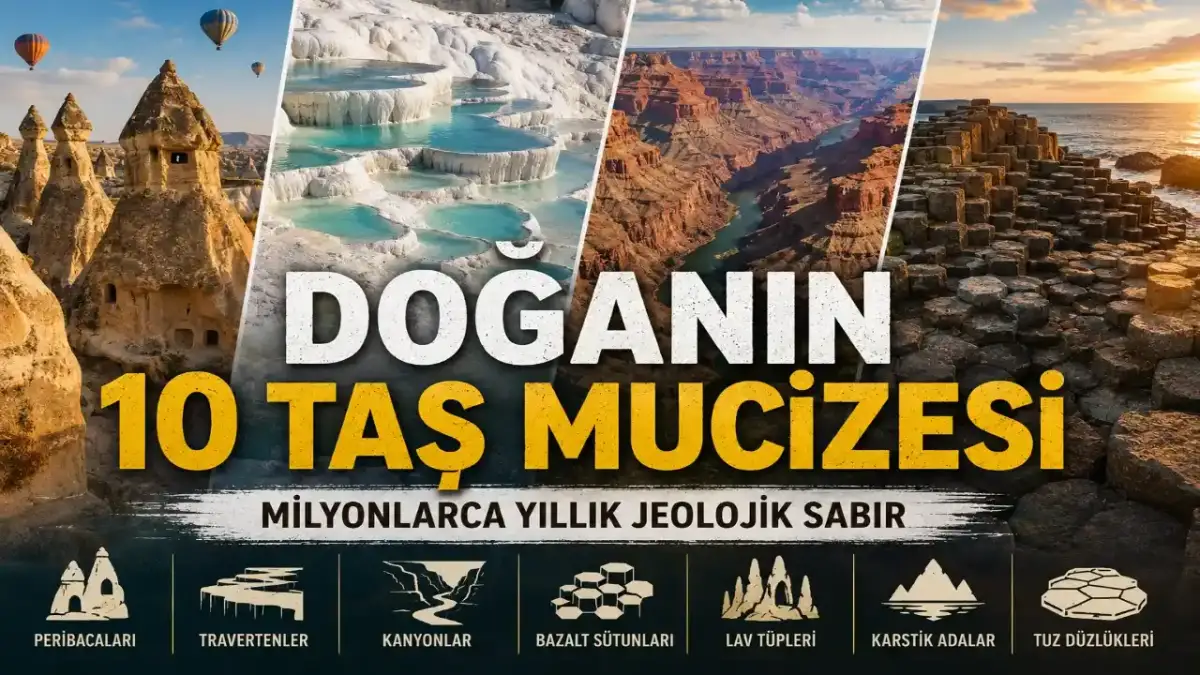 Doğanın Milyonlarca Yıllık Sabır Eseri: Dünyanın En İlginç 10 Jeolojik Oluşumu