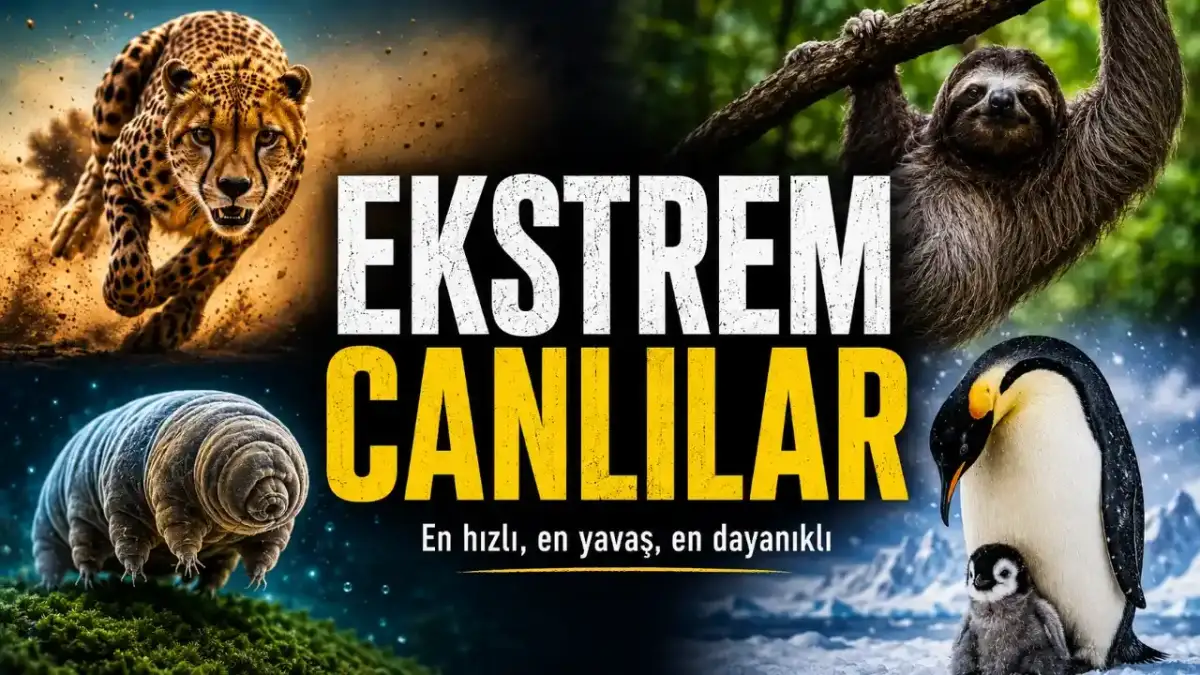 Doğanın Süper Canlıları: En Hızlı, En Yavaş ve En Dayanıklı Hayvanlar