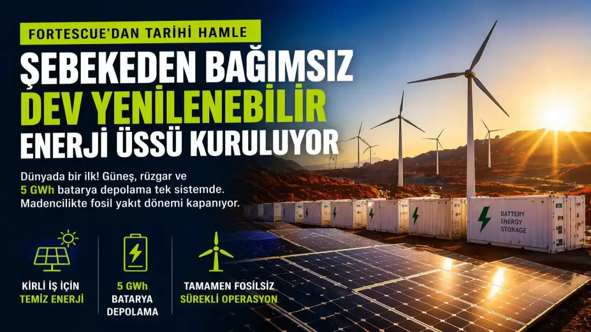 Dünyada Bir İlk: Şebekeden Bağımsız Dev Enerji Üssü Kuruluyor