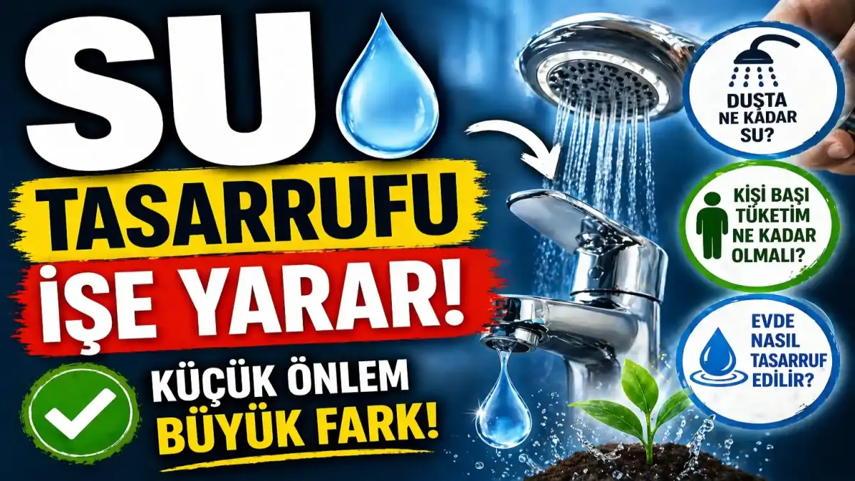 Evde Su Tasarrufu Nasıl Yapılır? Günlük Tüketim ve Etkili Yöntemler