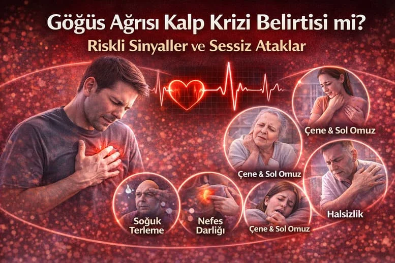 Göğüs Ağrısı Ne Zaman Tehlikelidir? Kalp Krizi Belirtileri, Sessiz Ataklar ve Yüksek Riskli Sinyaller