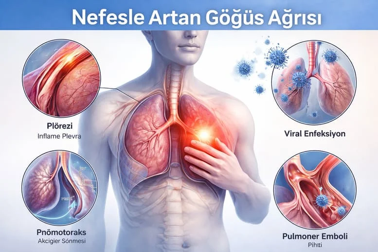 Göğüs Ağrısının Solunum Kaynaklı Nedenleri: Plörezi, Pnömotoraks ve Enfeksiyonlar