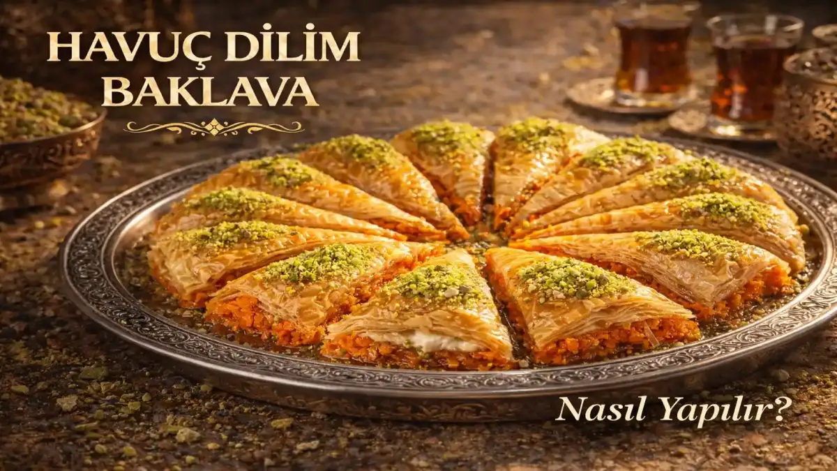 Havuç Dilim Baklava Nasıl Yapılır? Adım Adım Tarif