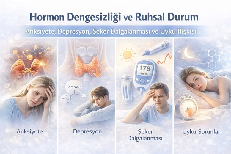 Hormon Dengesizliği ve Ruhsal Durum: Anksiyete, Depresyon, Şeker Dalgalanması ve Uyku İlişkisi