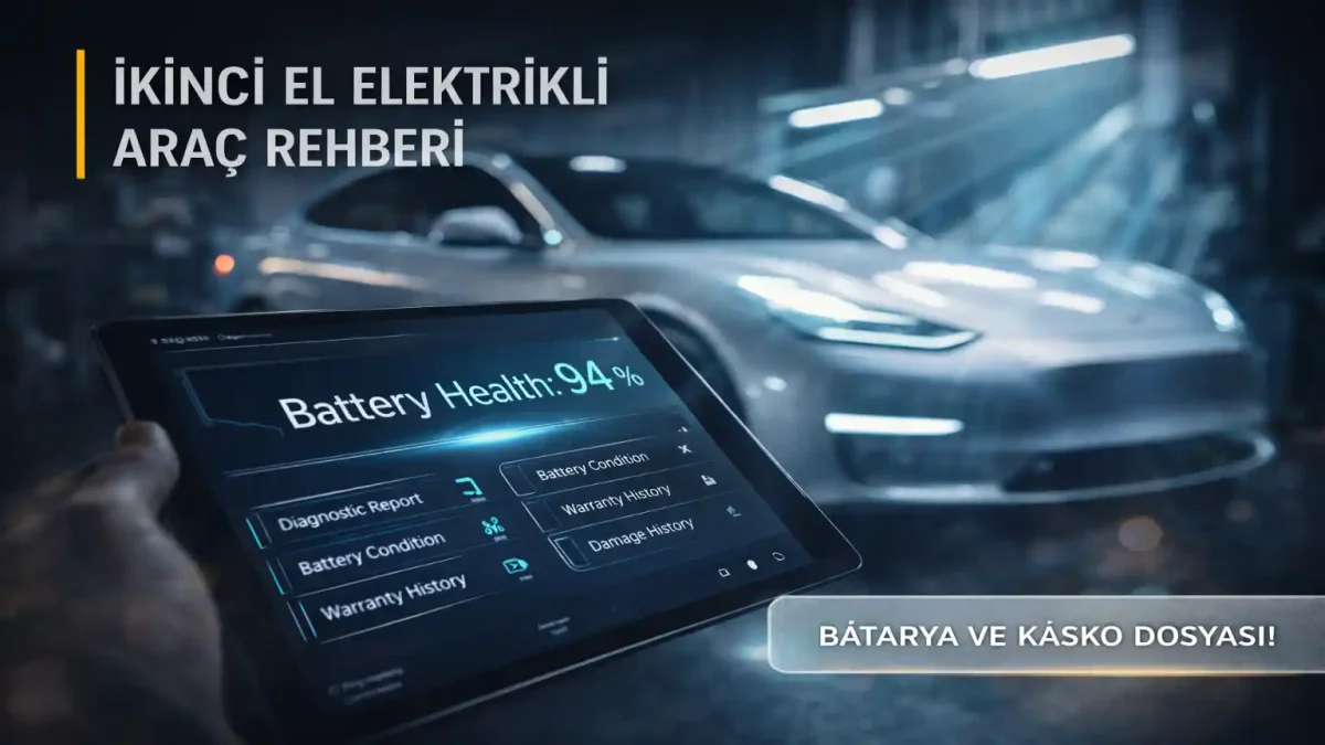 İkinci El Elektrikli Araç Alınır mı? Batarya Raporu ve Kasko Rehberi