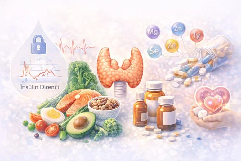 İnsülin Direnci Olanlar Nasıl Beslenmeli? Tiroid ve Takviyelerle Denge