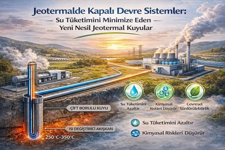 Jeotermalde Kapalı Devre Sistemler: Su Tüketimini Minimize Eden Yeni Nesil Jeotermal Kuyular