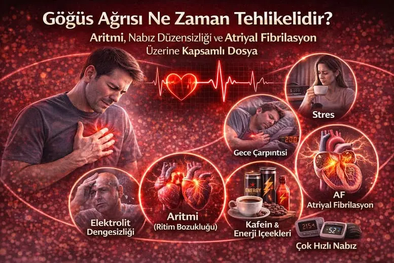 Kalp Çarpıntısı Ne Zaman Tehlikelidir? Aritmi, Nabız Düzensizliği ve Atriyal Fibrilasyon
