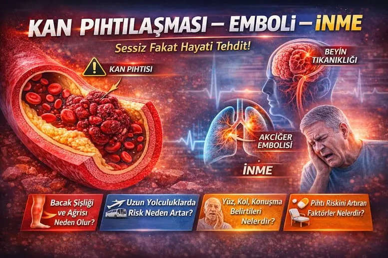 Kan Pıhtılaşması Alarmı: Emboli ve İnmenin Sessiz İşaretleri