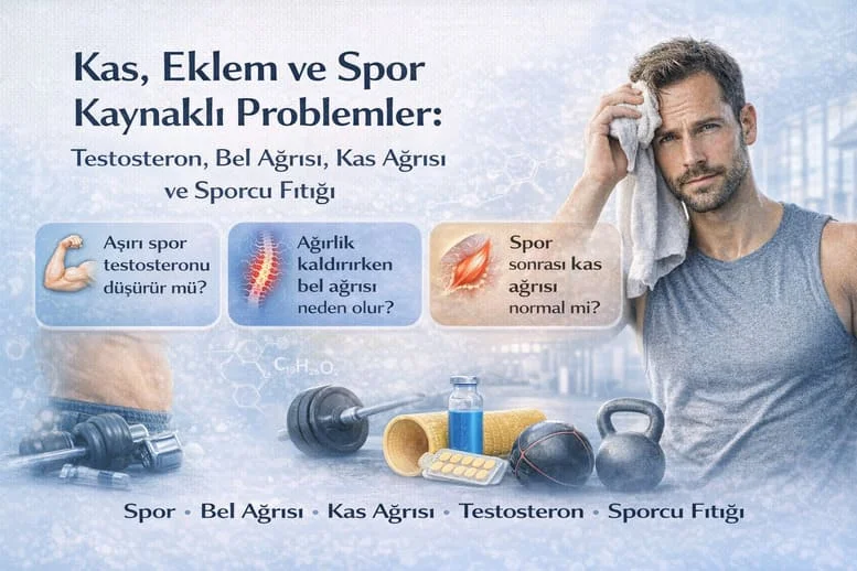 Kas, Eklem ve Spor Kaynaklı Problemler: Testosteron, Bel Ağrısı, Kas Ağrısı ve Sporcu Fıtığı