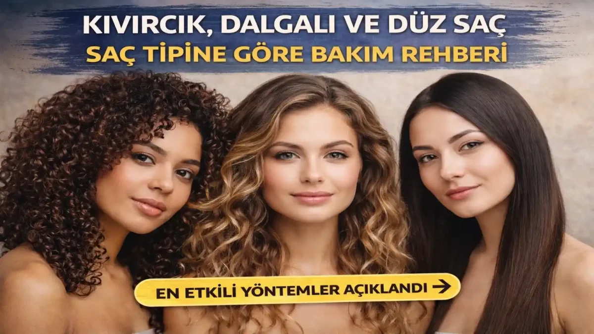 Kıvırcık, Dalgalı ve Düz Saç Rehberi: En Etkili Bakım Yöntemleri