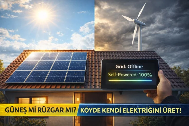 Köyde Enerji Bağımsızlığı Rehberi: Güneş Paneli mi, Rüzgar Türbini mi?