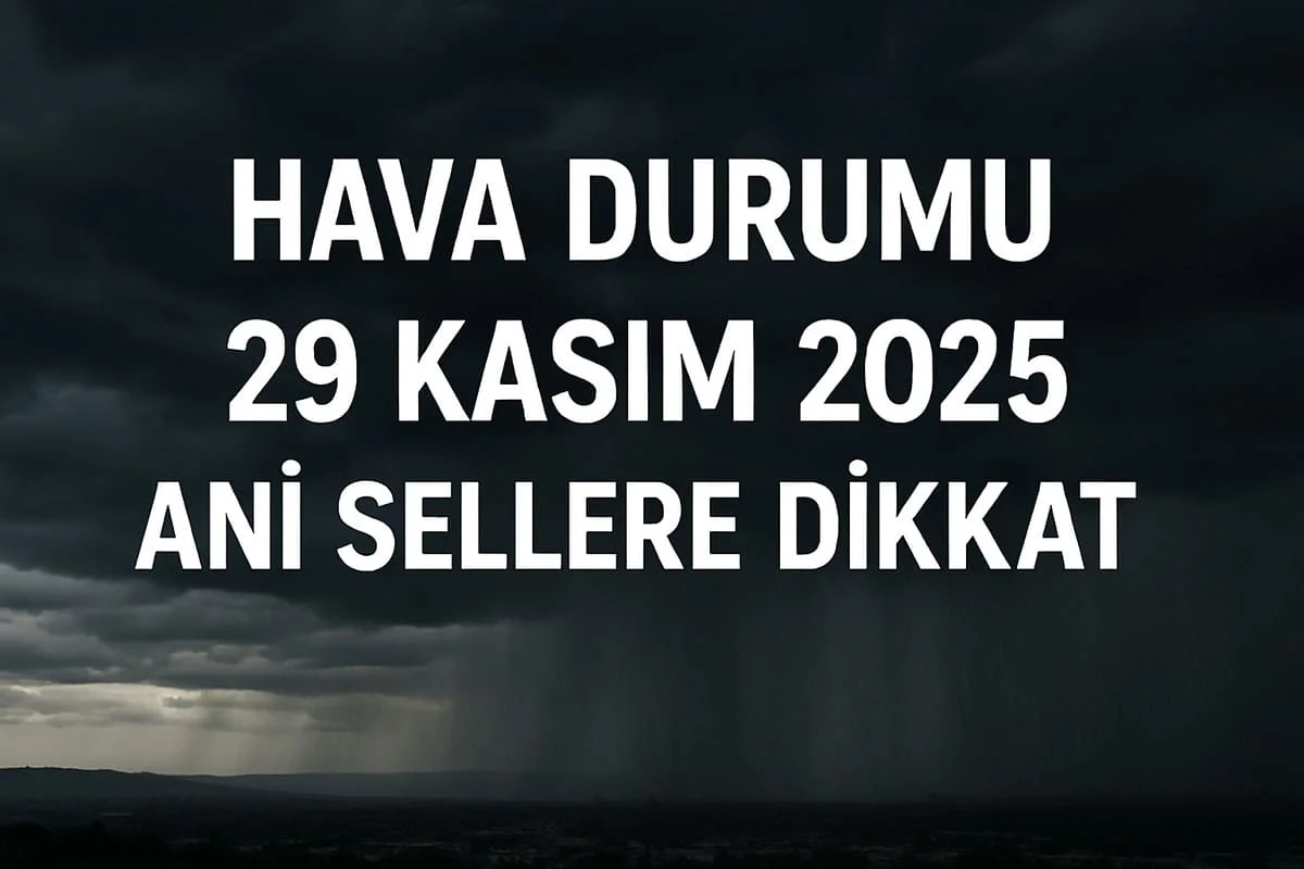 Meteoroloji Uyardı: Marmara, Ege ve Batı Akdeniz’de Şiddetli Yağış