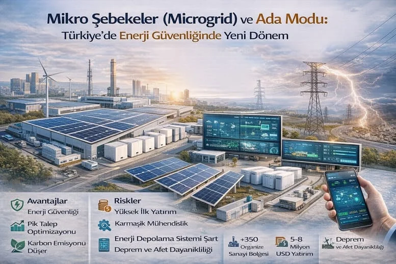 Mikro Şebekeler (Microgrid) ve Ada Modu: Türkiye’de Enerji Güvenliğinde Yeni Dönem