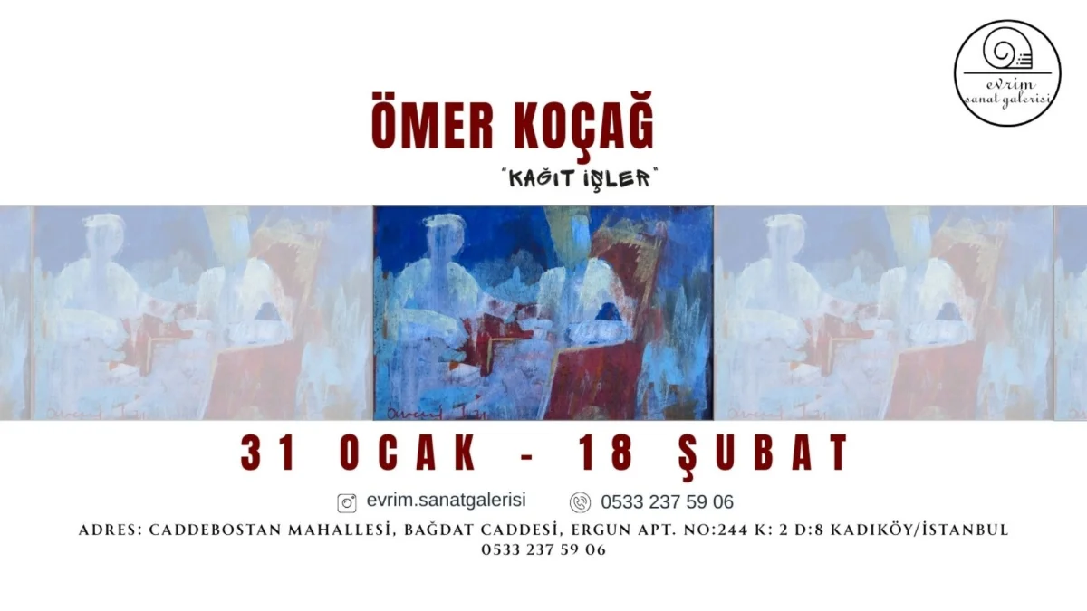 Ömer Koçağ’ın “Kağıt İşler” Sergisi Evrim Sanat Galerisi’nde Açıldı