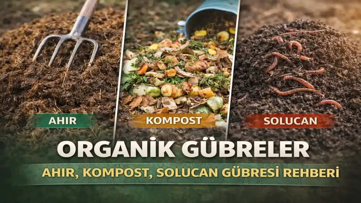 Organik Gübre Nedir? Ahır Gübresi, Kompost ve Solucan Gübresi Rehberi